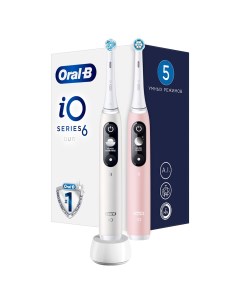 Электрическая зубная щетка iO 6 DUO White Pink Sand Oral-b