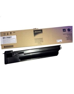 Картридж для лазерного принтера MX 315GT черный оригинал MX315GT Sharp