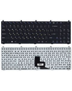 Клавиатура для ноутбука DNS W765S черная без рамки плоский Enter Оем