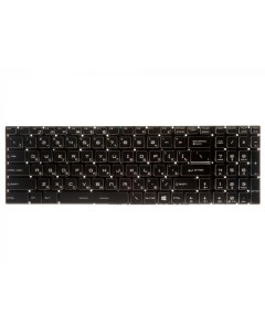 Клавиатура для ноутбука MSI черная с 7 цветной подсветкой Rocknparts