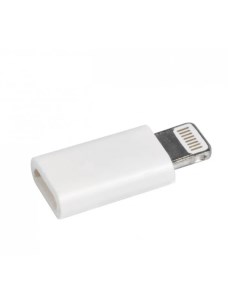 Переходник Micro USB Lightning мама папа OTG P 29 белый Nobrand