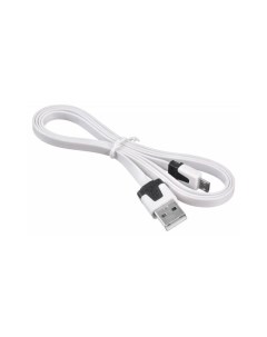 Кабель BHP MICROUSB FLAT USB Micro USB плоский 1 м белый Buro