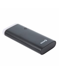 Внешний аккумулятор 3 USB 10000 мАч Li ion 2 A пластик черный Oxion