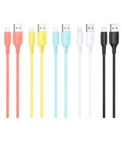 USB кабель BX40 Multicolor Superior MicroUSB 1м PVC 2 4A упаковка 30 шт 5 ц Borofone