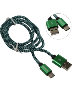 Кабель USB 2 0 Type C 2 1А 1 м зеленый USB09 03T Defender