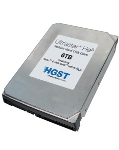 HGST Жесткий диск HDD 6 0Tb HGST SATA III 128Mb 7200rpm Ultrastar He8 HUH728060ALE604 Nobrand