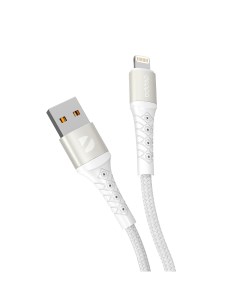 Кабель Lightning USB Дата кабель Armor USB A Lighting 1 м белый 1 м белый Deppa