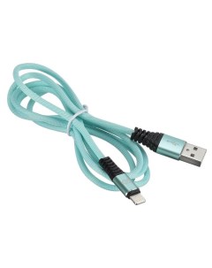Кабель Lightning USB в оплетке 2А 1 2 м голубой light 1 2m braided gr Digma
