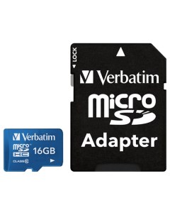 Карта памяти Micro SDHC 44043 16GB Verbatim