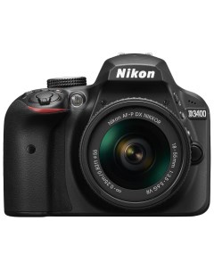 Фотоаппарат зеркальный D3400 18 55mm AF P VR Black Nikon