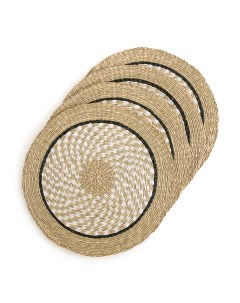 Комплект из четырех плетеных круглых Laredoute