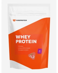 Протеин Сывороточный для похудения и набора набора мышечной 810г Клубника со сливками Whey protein Pureprotein
