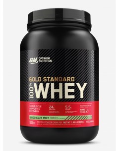 Протеин Gold Standard 100 Whey 898 г Шоколад ментол Черный Optimum nutrition
