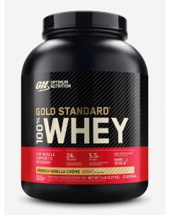 Протеин Gold Standard 100 Whey 2270 г Ванильный крем Черный Optimum nutrition