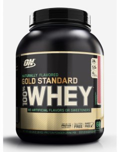 Протеин Naturally Flavored Gold Standard Whey 2180 г Клубника Черный Optimum nutrition