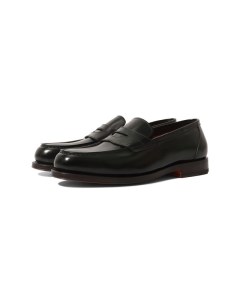 Кожаные пенни лоферы Santoni