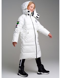 Пальто текстильное с полиуретановым покрытием для девочек Playtoday tween