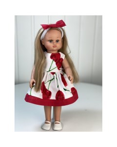 Кукла Нэни блондинка в платье Вишенка 33 см Lamagik s.l.