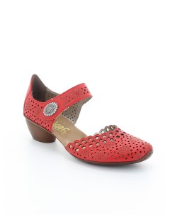Туфли женские летние цвет красный Rieker