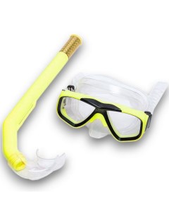 Набор для плавания детский маска трубка ПВХ E41217 желтый Sportex