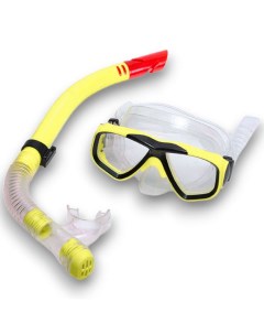 Набор для плавания детский маска трубка ПВХ E41220 желтый Sportex