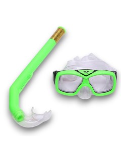 Набор для плавания детский маска трубка ПВХ E41236 зеленый Sportex