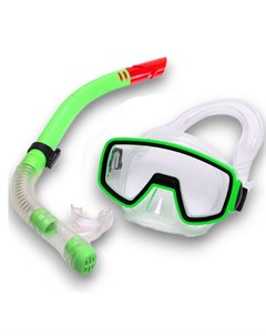 Набор для плавания детский маска трубка ПВХ E41227 зеленый Sportex