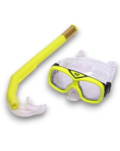 Набор для плавания детский маска трубка ПВХ E41235 желтый Sportex