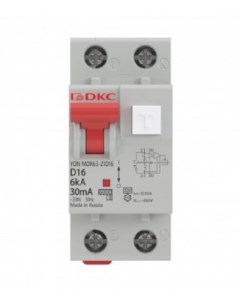 Автоматический выключатель дифф тока АВДТ MDR63 24C25 A 6kA тип характеристики C 1P N 25A тип A 2 мо Dkc