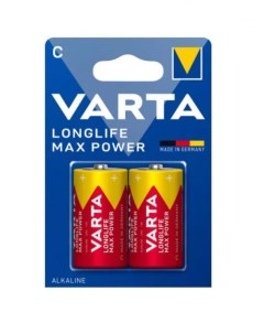 Батарейка LONGLIFE MAX POWER MAX TECH LR14 C BL2 Alkaline 1 5V 4714 2 20 200 Varta