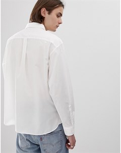 Белая поплиновая рубашка Lacoste L VE Lacoste live