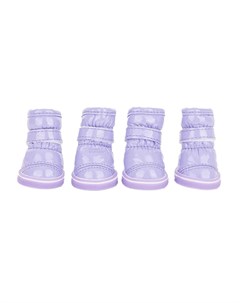 Ботинки дутики для собак M фиолетовый унисекс Petmax