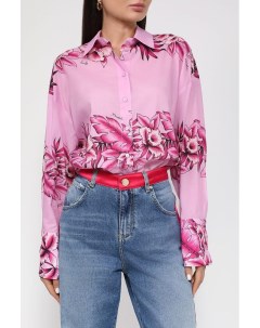 Хлопковая рубашка с цветочным принтом Pinko
