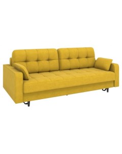 Прямой диван Санфорд 90 110 см Пружинный блок Двуспальные Жесткие Желтый 229 Большое спальное место Первый мебельный