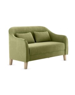 Прямой диван Эвита 86 70 см Пружинный блок Мягкие Зеленый 144 Малогабаритные Первый мебельный