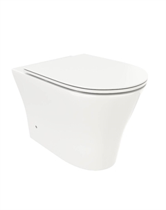 Унитаз приставной Adige F CT8907 безободковый, с сиденьем микролифт, белый Ceruttispa