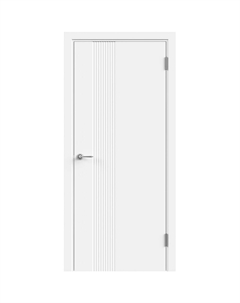 Дверь межкомнатная Альда 3D 1 700х2000 мм эмаль белая глухая с замком Velldoris