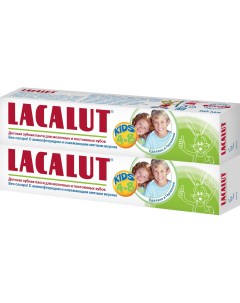 Детская зубная паста kids 4 8 50 мл 2 шт Lacalut