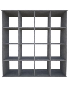 Стеллаж Home Smart Кубический 16 секции цвет бетон Polini