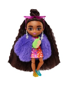 Мини кукла Extra Minis с каштановыми волосами HGP62 HGP63 Barbie