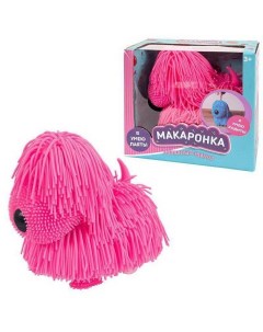 Интерактивная игрушка Макаронка Собака розовая PT 01606 Junfa toys