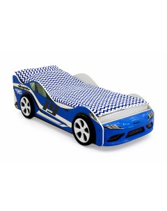 Кровать машина Супра синяя Бельмарко