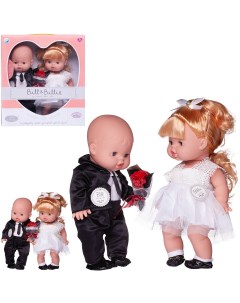 Пупс кукла Junfa Baby Ardana 2шт Жених в черном костюме и невеста в белом платье 32см Junfa toys