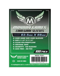 Протекторы для настольных игр Mayday Card Game 63 5x88 100 штук Mayday games