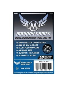 Протекторы для настольных игр Mayday Premium Mini European 45х68 50 штук Mayday games