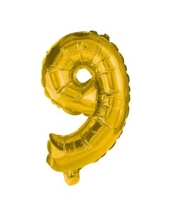 Воздушный шар 9 Party Essentials из фольги золотой Procos