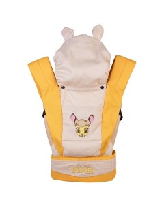 Рюкзак кенгуру Polini kids Бэмби с вышивкой бежевый Disney baby