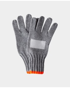 Серые перчатки вязаные цв серый 14 Gulliver