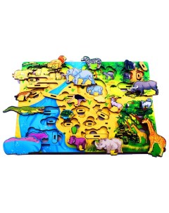 Деревянная игрушка Водопой на Лимпопо 7990 Нескучные игры