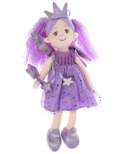 Кукла мягконабивная в фиолетовом платье Фея 45 см Abtoys
